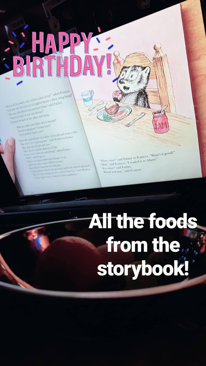 amidala64's tweet image. Thanks to my thoughtful friends for planning a 'Bread and Jam for Frances' themed birthday dinner and sharing this adorable story with me! ❤❤❤
#breadandjam
#ChildrensBooks