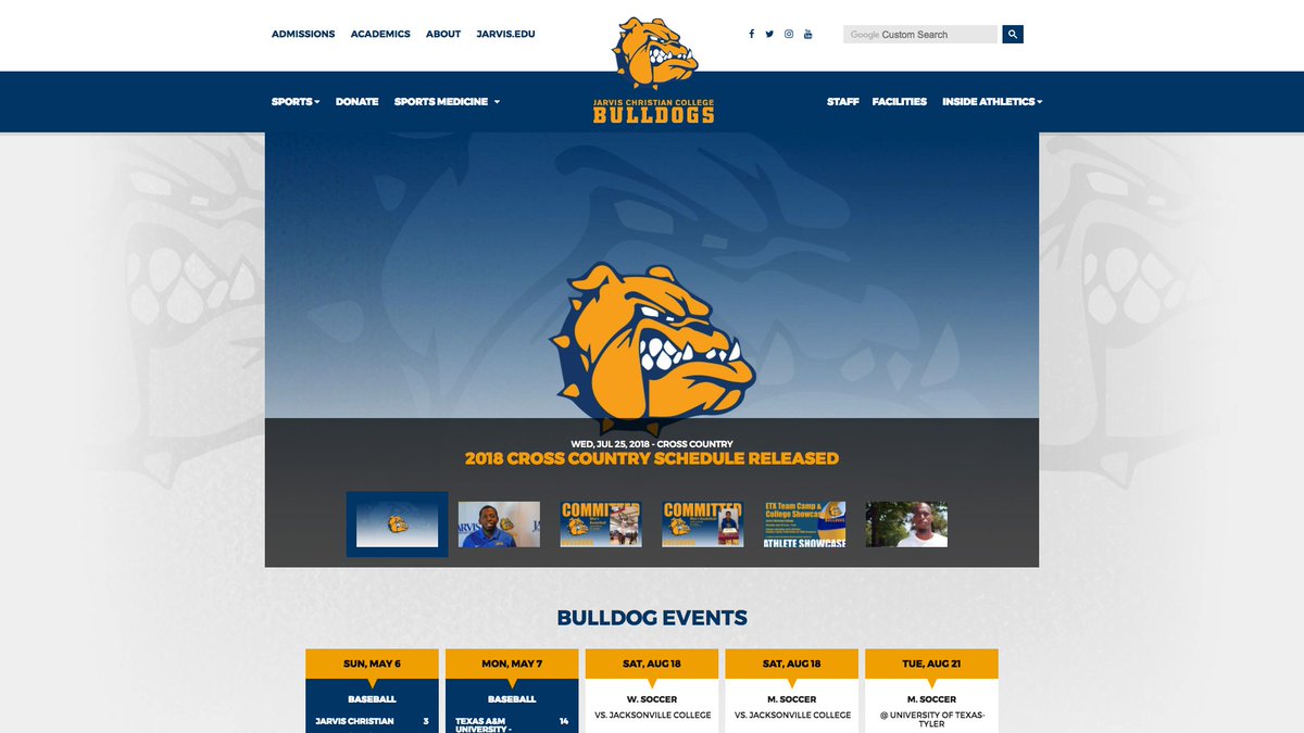 SIDHelp's tweet image. Jarvis Christian College Athletics has launched their newly redesigned website. Check it out today! jccbulldogs.com #NAIA
