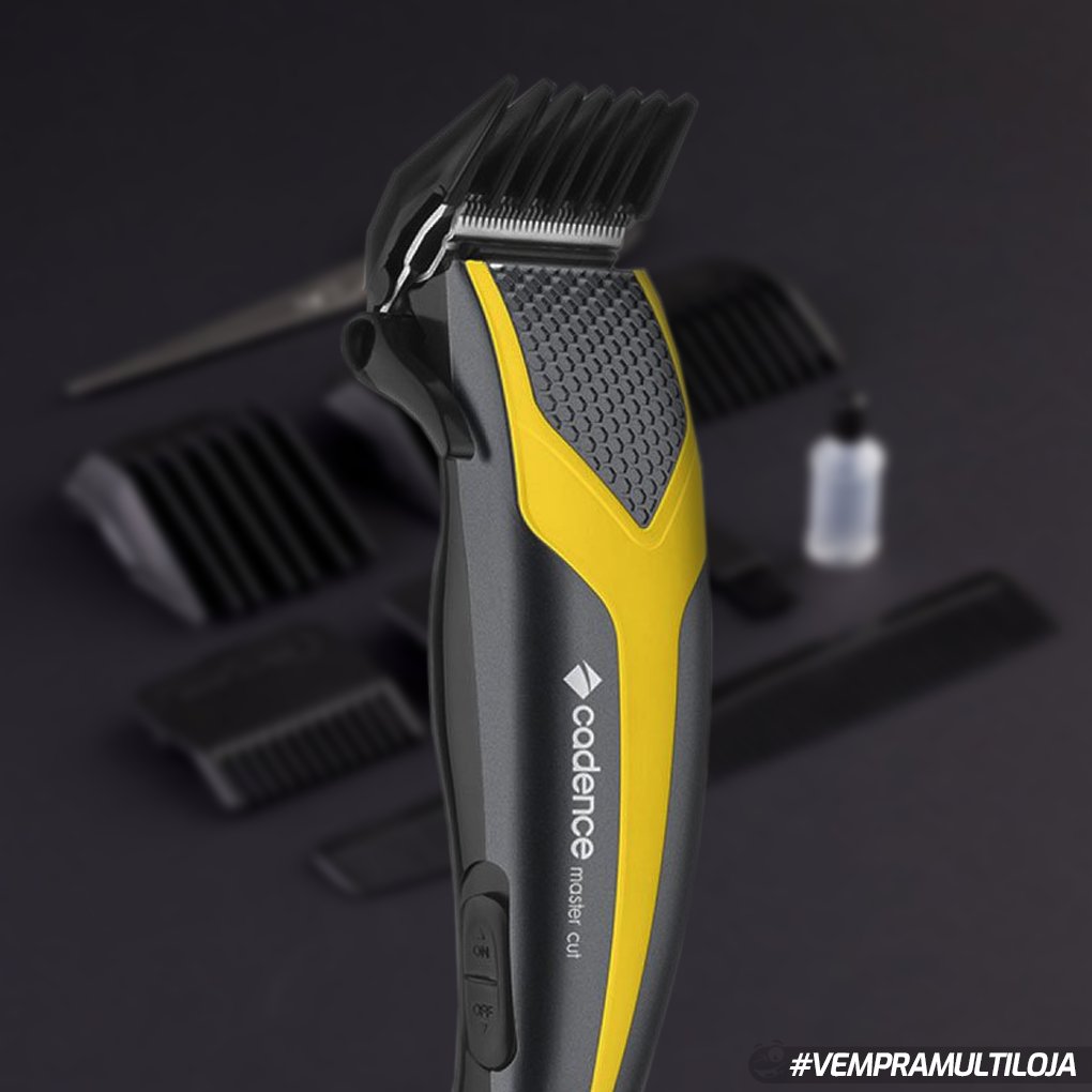 Multiloja's tweet image. Pra quem se aventura em ser seu próprio cabeleireiro, um cortador de cabelo assim....que tal? Possui lâminas de aço inoxidável, botão liga/ desliga, 4 pentes de corte com tamanho diferentes. Super prático! 
Veja mais informações no nosso site &amp;gt; bit.ly/CortadorMulti
#Multiloja