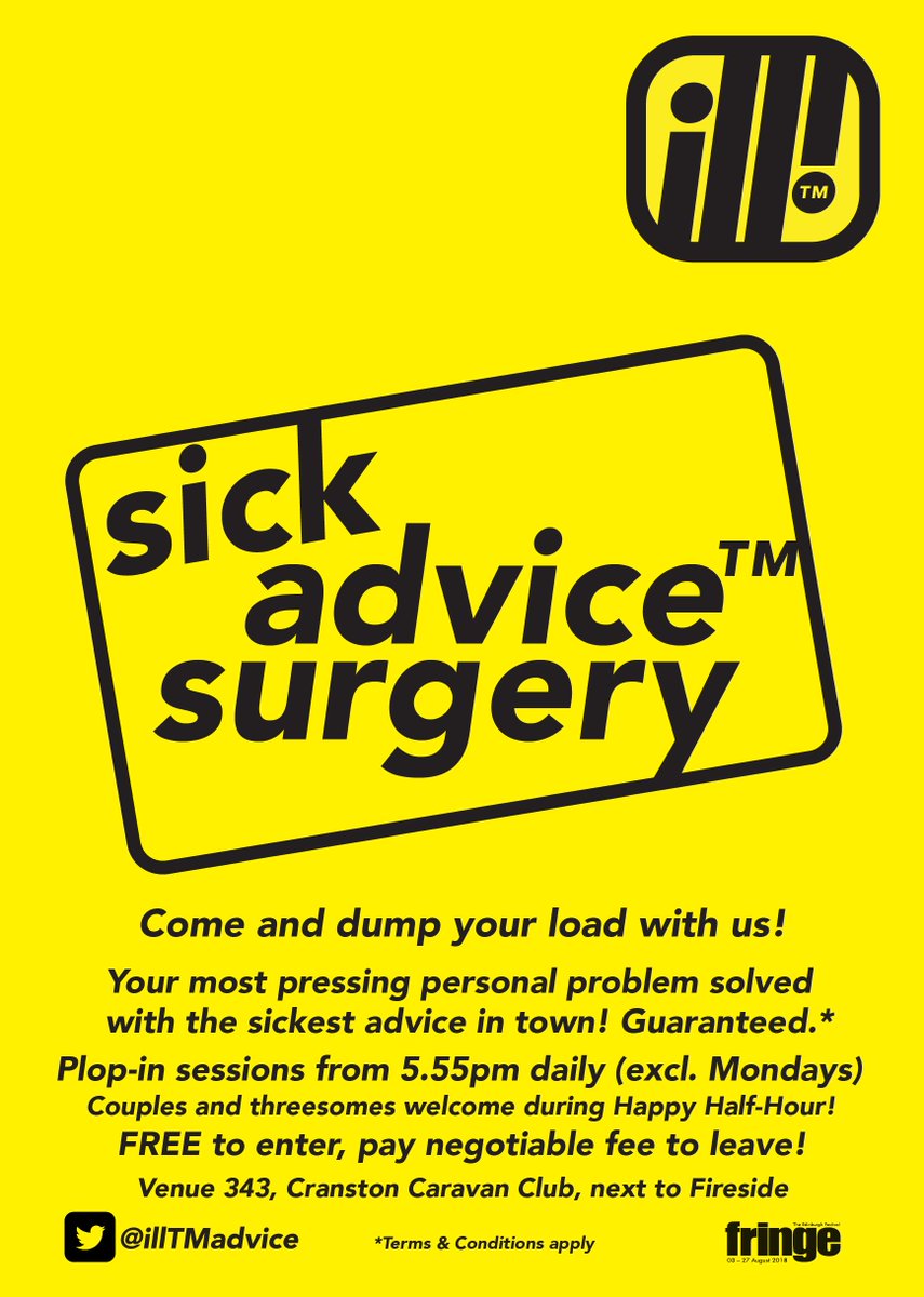 Some Sick Statistics #1.11
Since setting up our plop-in pop-up shop on Friday, your friendly sick advice™ surgery has managed to process 20 clients. We’ve solved 17 problems, created 2 problems and dealt with 1 uncooperative person who was themselves the problem #IntoTheUnknown