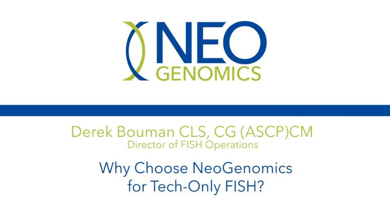 NeoGenomics's tweet image. Watch our new video for four reasons why clients choose our tech-only FISH testing services. #techonlyfish #fishtesting neogenomics.com/diagnostic-ser…