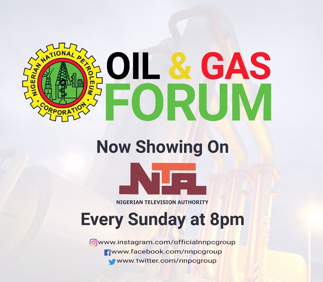 JUST IN: @NNPCgroup’s Oil &amp; Gas Forum now showing primetime of 8pm every Sunday on the <a href="/NTANewsNow/">NTANetwork</a> Happy viewing!