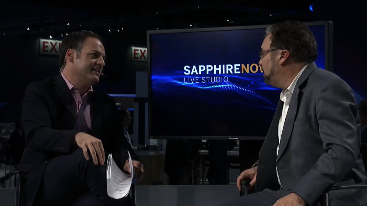RobertSher's tweet image. Check out my live-studio interview at SAP&apos;s #SAPPHIRENOW conference.  buff.ly/2zeonFg #SAPMidsize