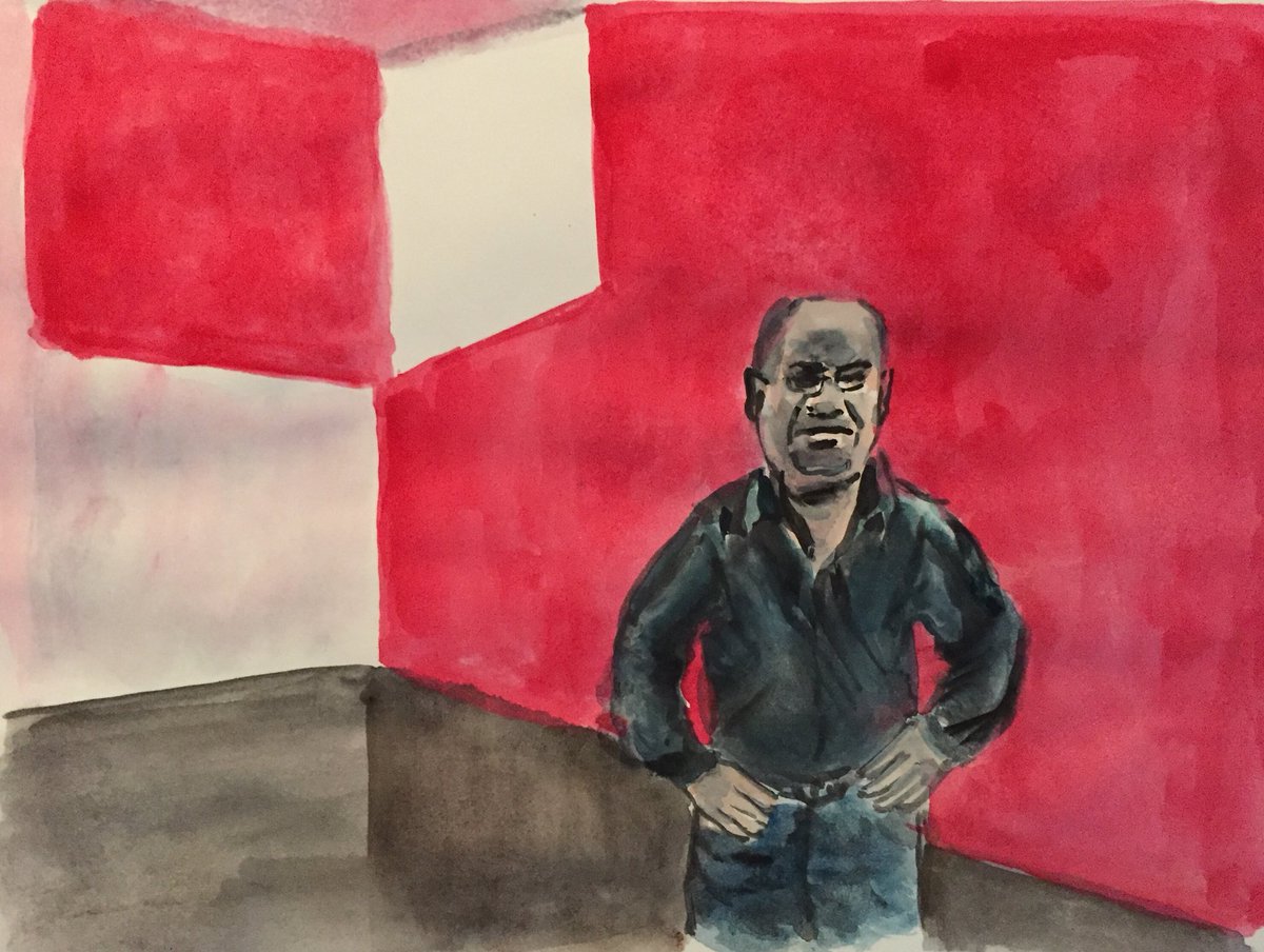 PeterLandau's tweet photo. Antonio Dias, Brazilian Artist Who Poked the Generals #obitpix #antoniodias #brazilian #artist #conceptualart #novafiguracao #newfiguration #protestart #super8 #films #avantgarde #artepovera #sketch #sketchbook #art #watercolor #painting #portrait https://t.co/Ry1tFusTto