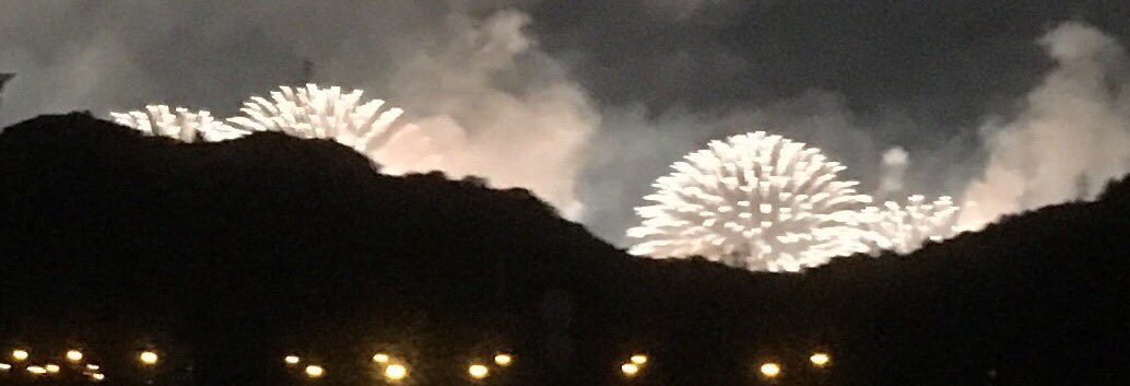 琵琶湖の花火大会！山科からも見えた(^ ^)いいもん見た♪