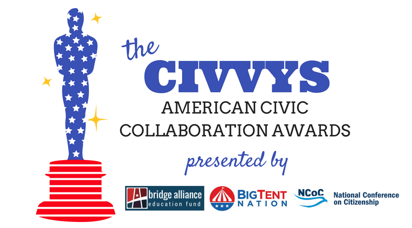 Proud <a href="/ENACTnational/">ENACTnational</a> is a 2018 #Civvys: American Civic Collaboration Awards finalist! <a href="/BrdgAllianceUS/">Bridge Alliance Education Fund</a> &amp; <a href="/BigTentNation/">Big Tent Nation</a> are highlighting civic collaboration &amp; collective action that put community &amp; nation before party, ideology &amp; narrow interests: civvys.org