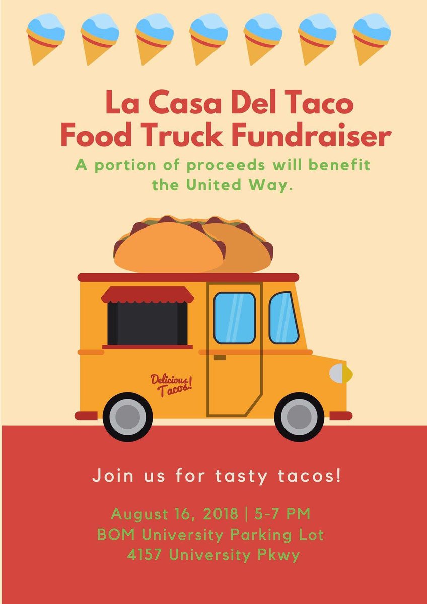 BOMest1903's tweet photo. #TacosForACause August 16th 5-7 PM! Bring your appetite! ๐ฎ https://t.co/gUN4fQKYLr