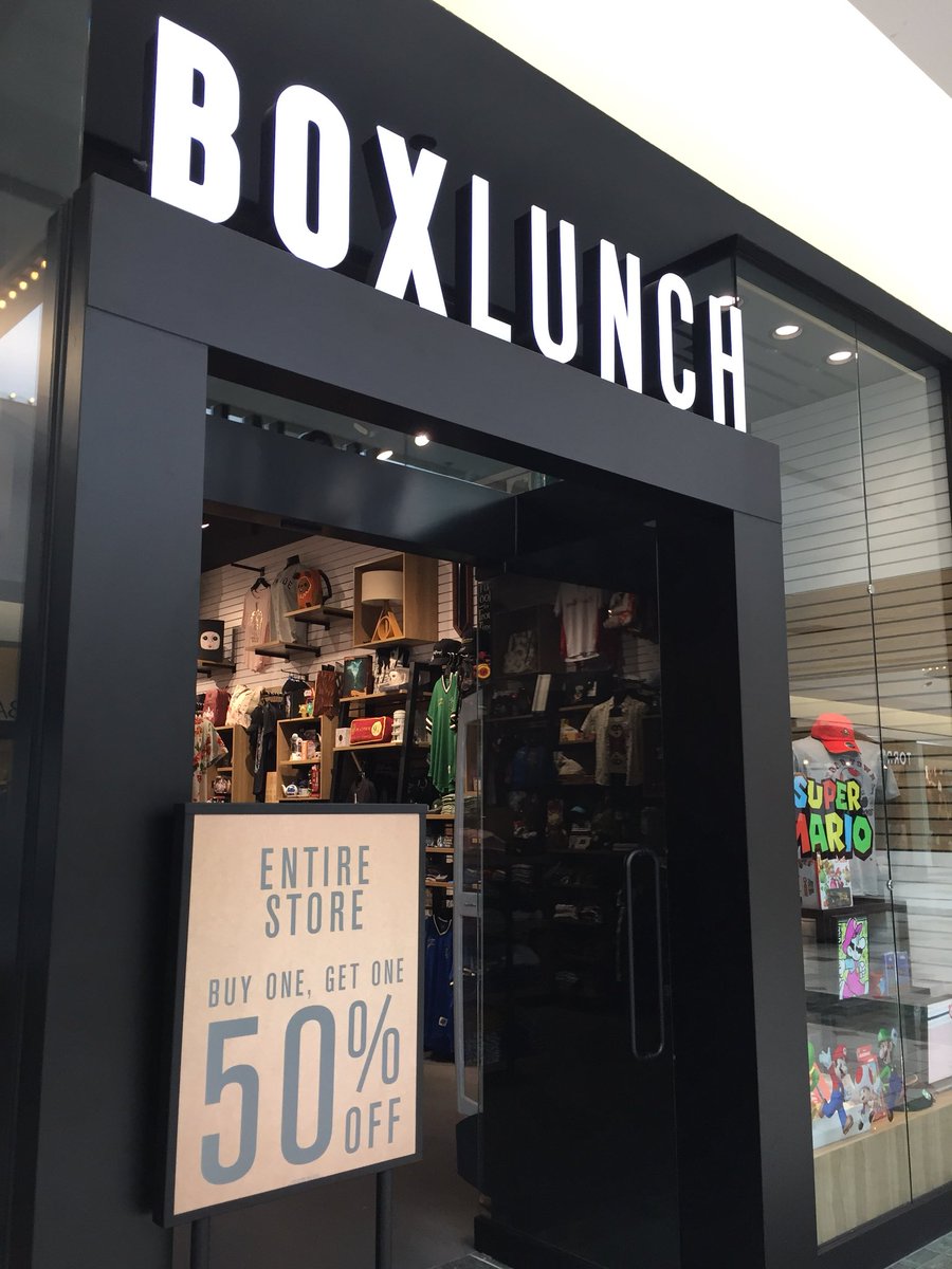 EastviewMall's tweet photo. Sale alert! The entire store at @BoxLunchGifts is BOGO 50% off! https://t.co/VGAPaqbyG0