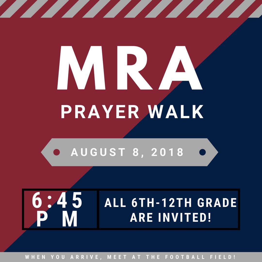 Be there tomorrow at 6:45     Meet on the football field