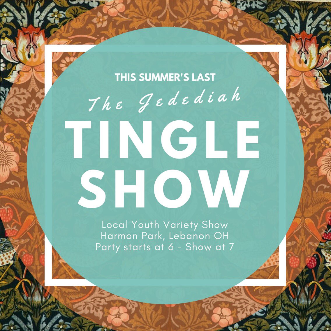 thetingleshow's tweet photo. This Saturday is the last Tingle Show of the summer, and we’re going out with a bang! Meet us in Harmon Park for an evening of games, dancing, tie dyeing, and some first class entertainment! https://t.co/bZQdAzseEW