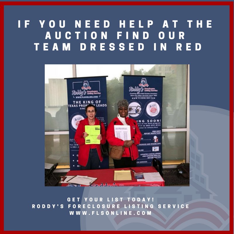 Today is Auction Day! if you need help at the auction, make sure to locate our team dressed in red!