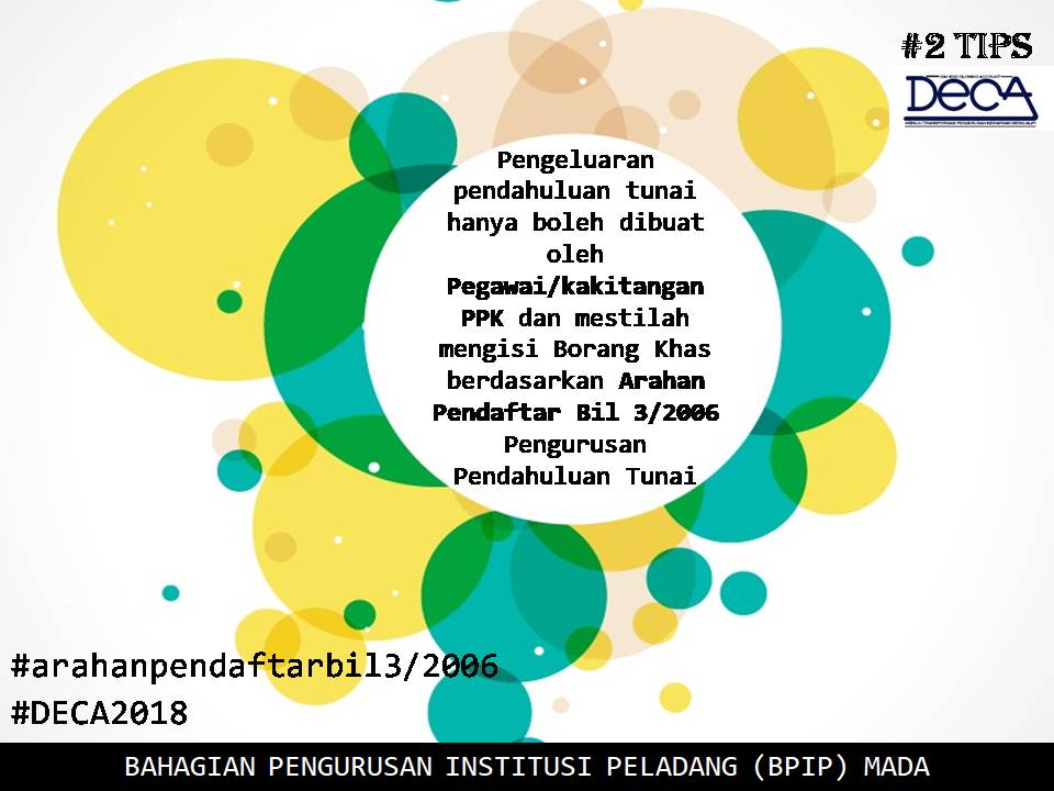 syeeda_sobbihi's tweet photo. #2 Tips DECA
Pendahuluan tunai mestilah berdasarkan AP Bil 3/2006.
#DECA2018
#madamabeles
#teambpip #cawpenyeliaankwgn https://t.co/h46Xm1H5nU