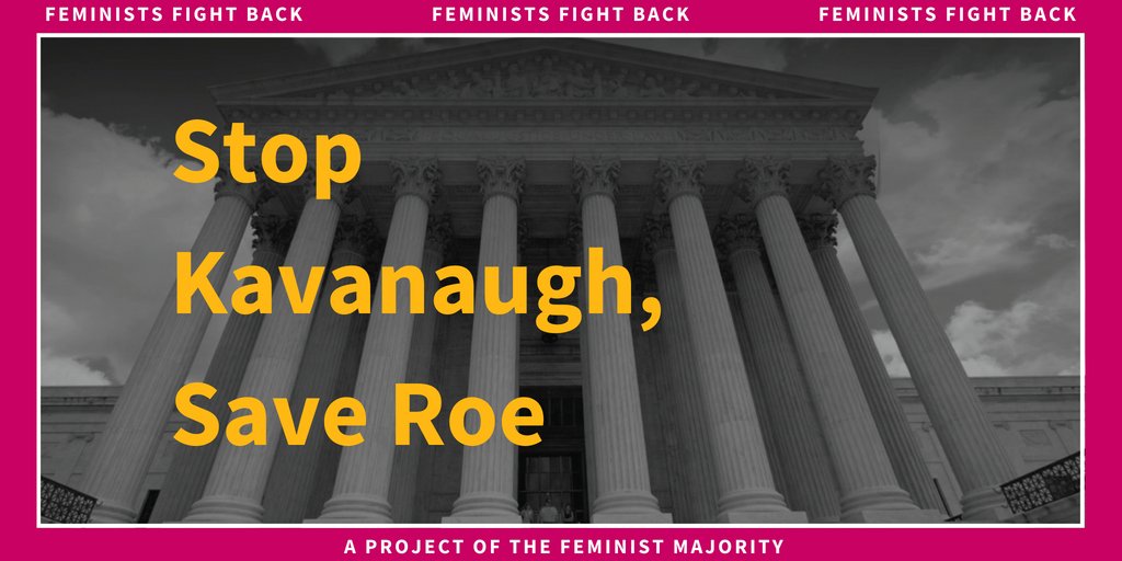 FemMajority's tweet photo. We have launched a new campaign and website to mobilize feminists to #StopKavanaugh confirmation to the U.S. Supreme Court! Check it out:
https://t.co/THQq8F8D1I https://t.co/uuXxGtM3vp