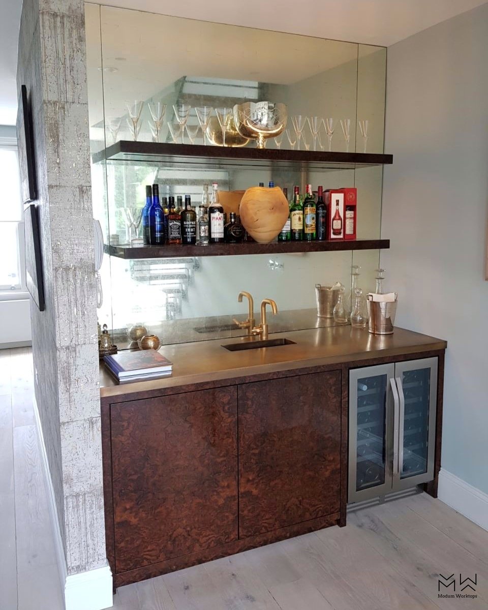 ModumWorktops's tweet image. Let no one ever come to you without leaving HAPPIER.
Brass bar naughty corner...
#modumworktops #brass #bespoke #agedbrass #unique #design #madetomeasure #tradectory #Kensington #homebar #loveit #interiordesign