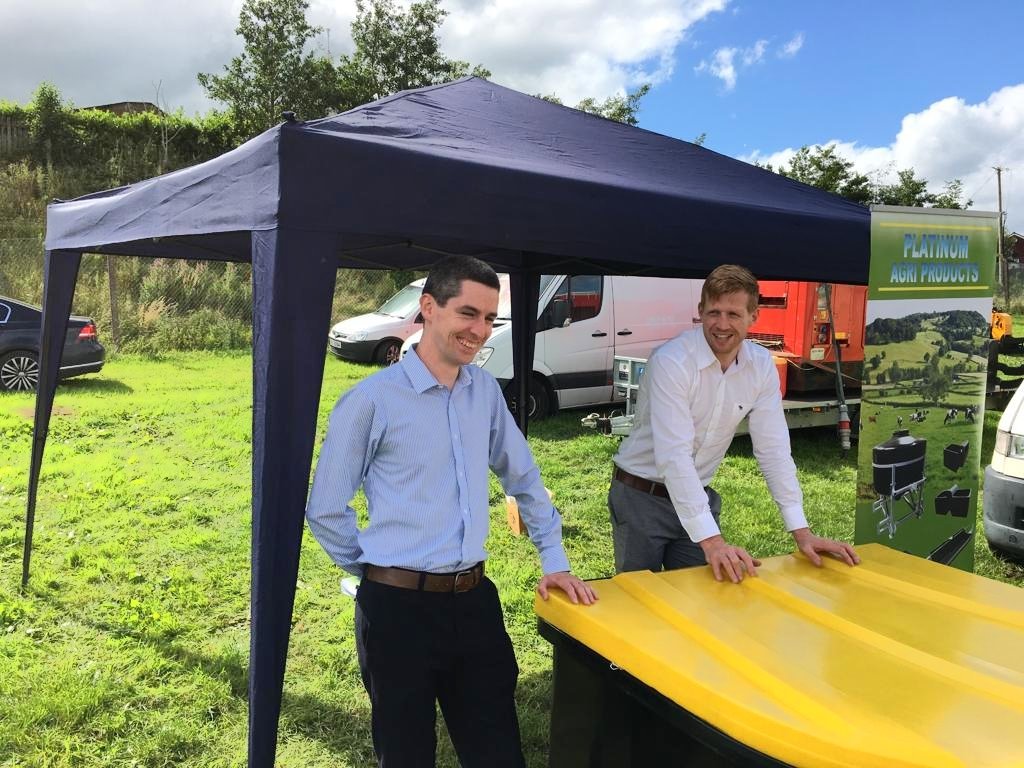 PlatinumTanks's tweet photo. Oisin &amp; @kieranqz all set up &amp; ready for a great evening at #FermanaghCountyShow with @SalesPlusIre
#Agri #Irishbiz #MadeInIreland https://t.co/lolnFG82PE