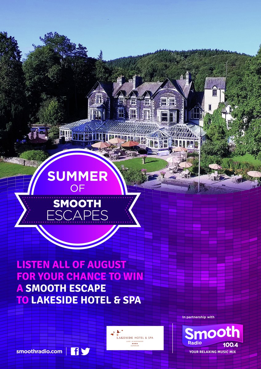 SmoothNorthWest's tweet photo. Have you entered our #SmoothEscape yet? You could #win a stay at the beautiful Lakeside Hotel & Spa https://t.co/c1PdY8Ur22 https://t.co/5ooDcncCLu