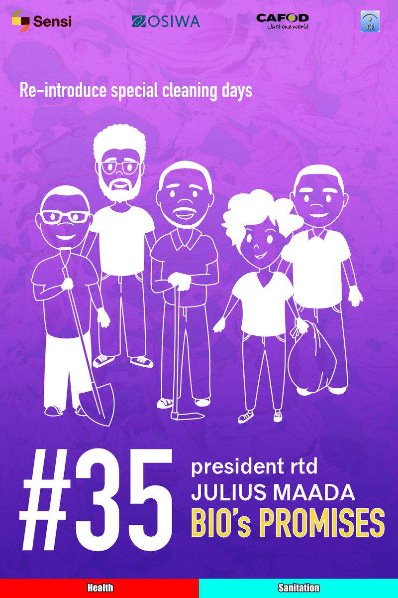 SierraDecides's tweet photo. These are some of the promises President Bio made on #Health #Sanitation and #Economy during the 2018 election. Share and drop your comments on his progress as we follow up on these promises together.
For more on these promises, visit https://t.co/iA2JHE4FUo
#BioMeter https://t.co/xjxNANl2kZ