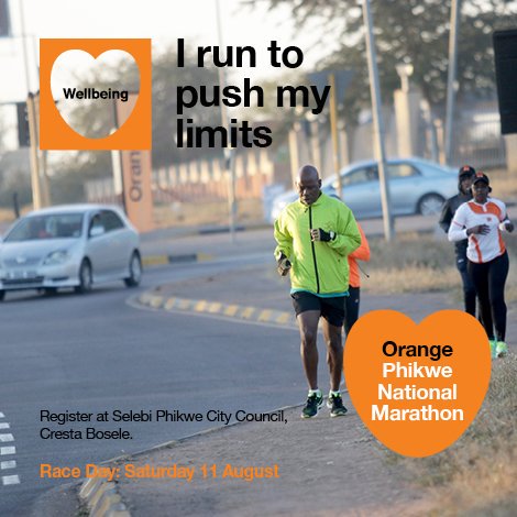 orangebw's tweet photo. Join us in Selebi Phikwe on the 11th of August for the Orange Phikwe National Marathon #OPM.
Register here
https://t.co/dwuBl6DFRb
#RunOPM https://t.co/BKR4xXwLen