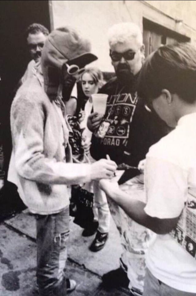 Kurt signing some autographs with “Big” John Duncan looking on.