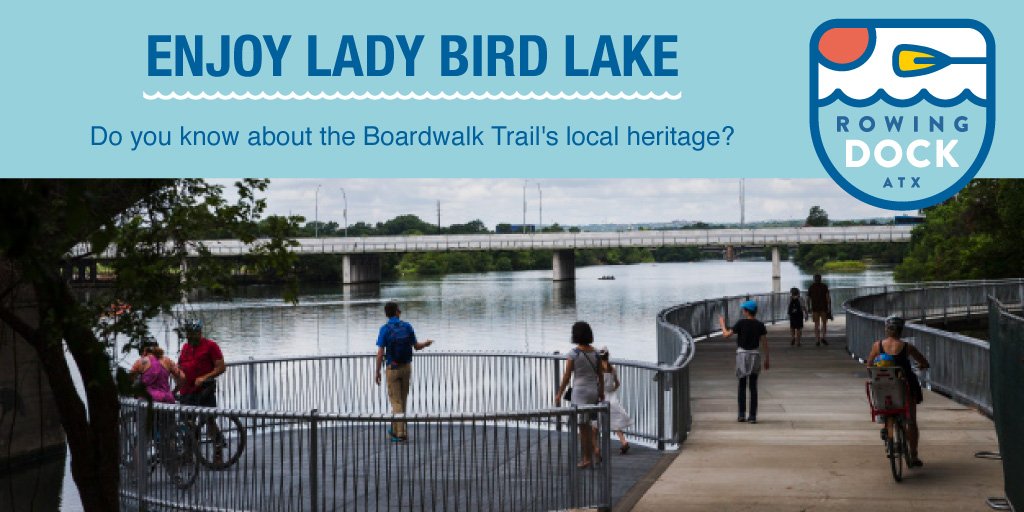 Local Austinites were the visionaries for the beautiful layout of the boardwalk 💭 ✍️ Go enjoy the latest addition under the Congress bridge! #LadyBirdLakeTuesday