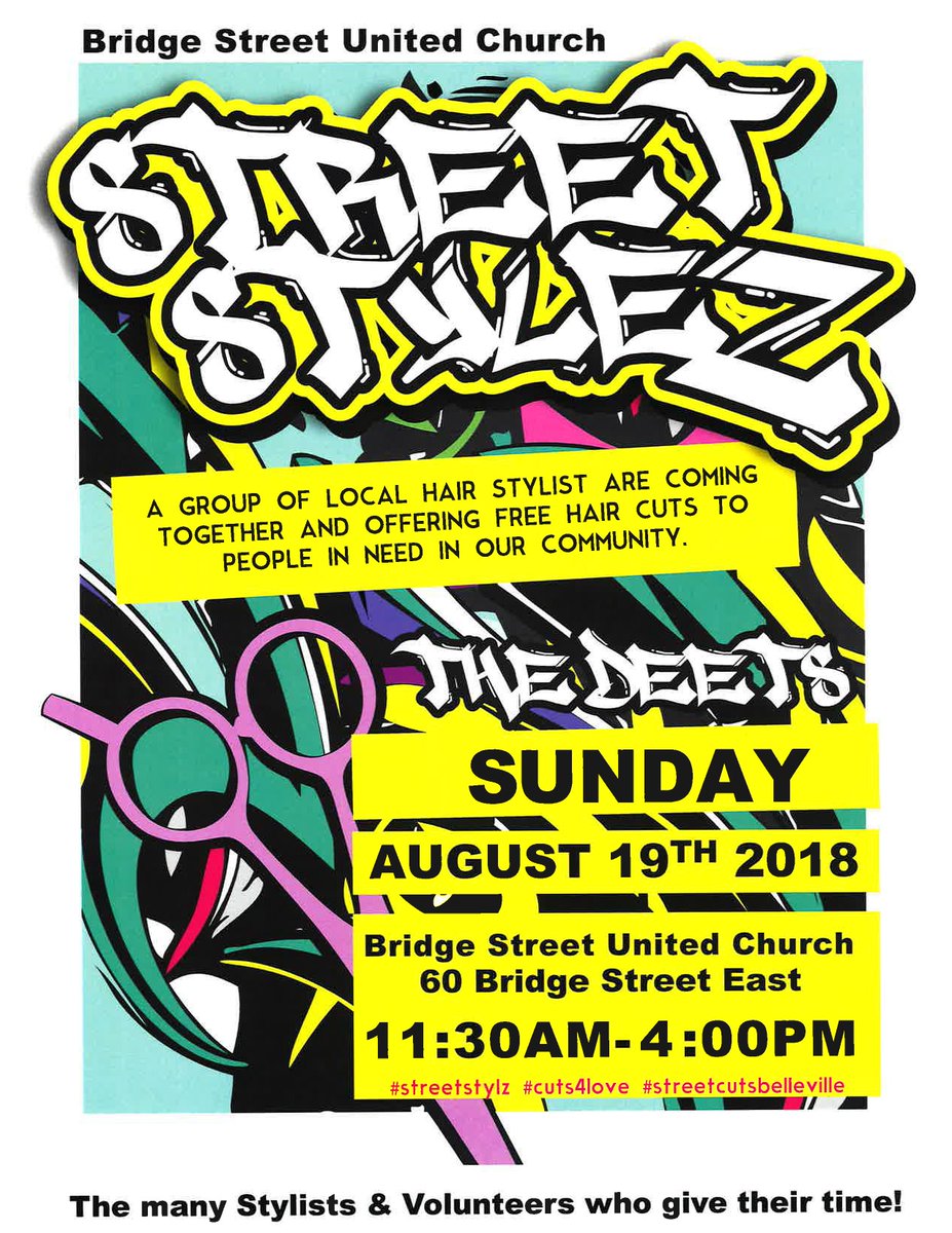 Need a haircut? Mark Sunday, Aug. 19 in your calendar. This great event at Bridge Street United Church brings local hairstylists together to offer free haircuts to those in need.