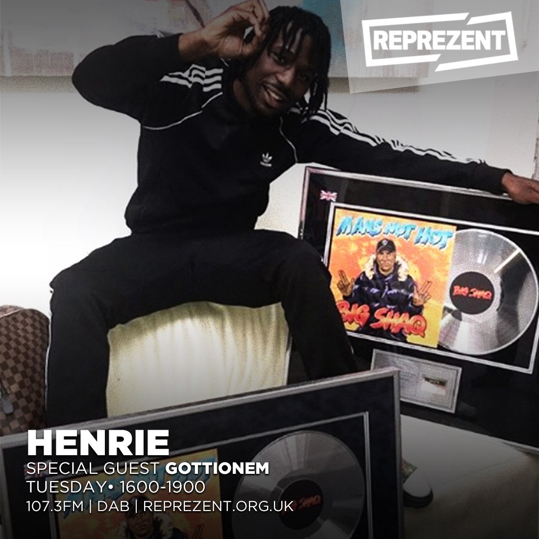 ReprezentRadio's tweet image. 16:00 - 19:00 

@HenrieVIII is bringing more heat with the Drive Time show for the next 3 hours 📻🔥 special guests @GottiOrGotts will be joining her in the studio!

Reprezent.org.uk | 107.3FM | DAB