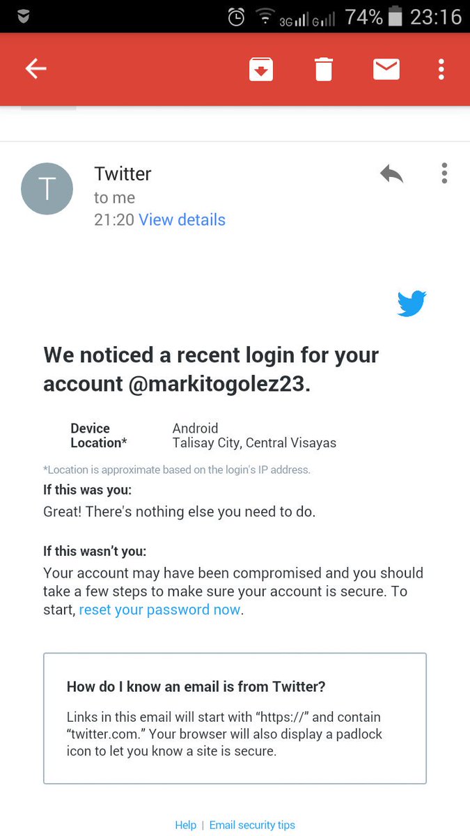 markitogolez23's tweet photo. password changed!!
Som1 from abscbn loyal viewers tried to hack my TWITTER ACC,gud thing naka on ang mobile notification ko,sorry dude but im not from central visayas,im from ILOILO who lives in Australia
#VMGoodbyeMjolnir
#OnanayPagsubok
#IWALYBagongSimula
#PHSurprise https://t.co/7jKd1b8Gnq