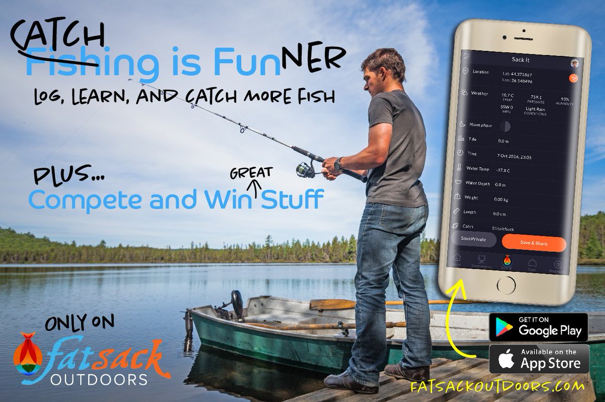 FatsackOutdoors's tweet photo. Make sure your app is up to date so you can access all the latest tournaments. Fish from anywhere! Download links available on the site: https://t.co/cbDCSkmWew https://t.co/7xg1qmQEyA