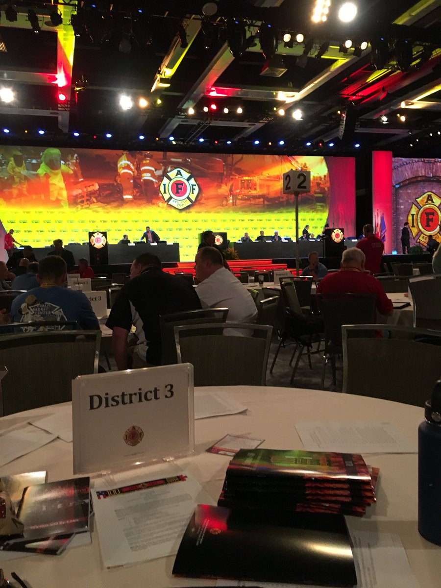 Getting geared up for day 2 of Convention at #IAFFCentenialConvention