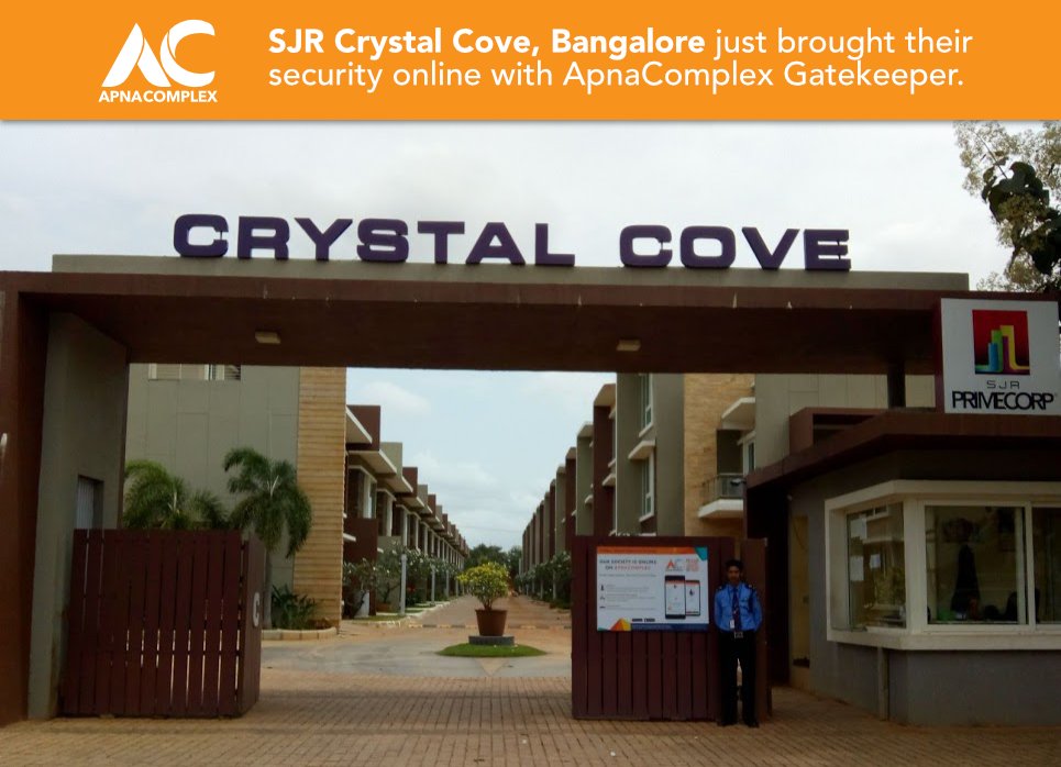 ApnaComplex's tweet photo. SJR Crystal Cove, Bangalore goes live on ApnaComplex GateKeeper. Just one of the many ApnaComplex products that make living in SJR Crystal Cove a pleasant experience, for both the residents and managing committee members.

#ApnaComplex #GateSecured #SecureCommunities https://t.co/Ct8ck1K6WH