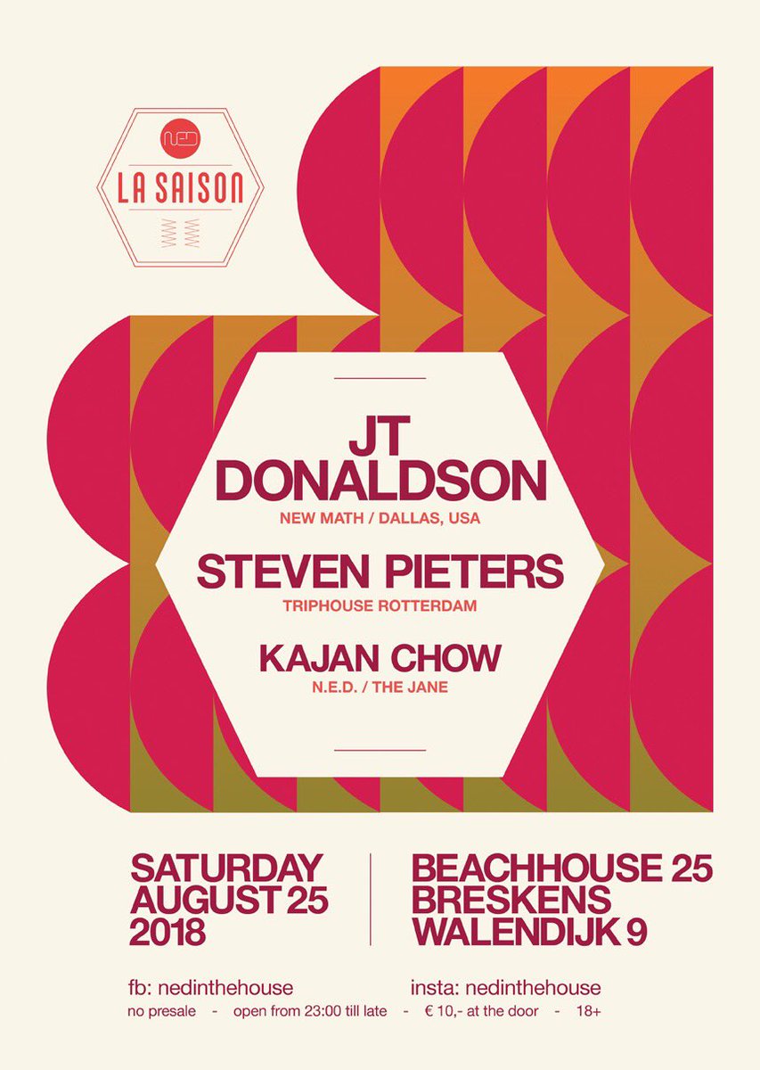nedinthehouse's tweet image. Excited to have house music legend #JTDonaldson behind our decks on the 25th at @beachhouse25. 
◀︎▶︎ Support from @stevenpieters and resident @kajanchow. Attend here: goo.gl/iDqXBv ◀︎▶︎