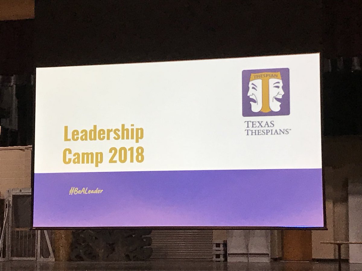 AzleDrama's tweet photo. Attending Texas Thespian Leadership Camp today...drama students turn out some of the best leaders! @Texas_Thespians @schooltheatre @azleisd #azleISDway #itstroupe607 https://t.co/7vWW33LKEP