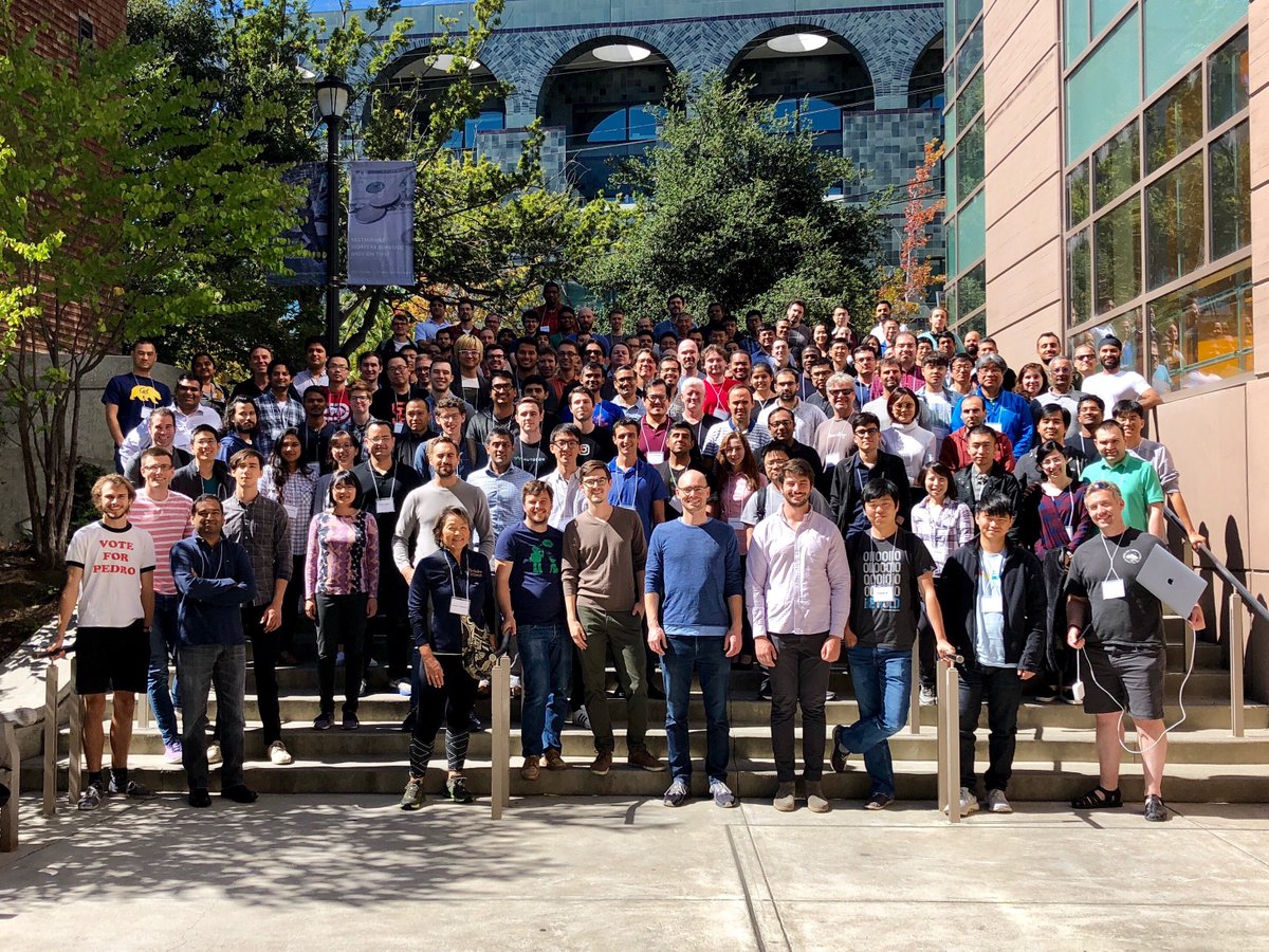 kamranash's tweet photo. Absolutely amazing full stack deep learning 3 day event. Lectures from
@pabbeel  @sergeykarayev @josh_tobin_ 
@karpathy, Jai Ranganathan Dir AI #Uber, #yangqingjia Dir AI Infrastructure #Facebook
Lukas Biewald, founder #Cloudera and #W&amp;B
#deeplearningy  #openai #AWS #GoogleCloud https://t.co/J9HSPe6hw0