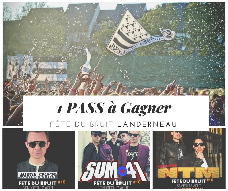 fetedubruit's tweet photo. ✊Gagne ton PASS pour la #FdbLanderneau ✊

Quelque chose de prévu du 17 au 19 août ? @SUPREMENTM, @Sum41, @martinsolveig, @vald_ld et bien d'autres plantent leurs tentes à #Landerneau le temps d'un week-end

Pour participer RT + follow @fetedubruit Annonce du gagnant Vendredi 😃 https://t.co/1Q64HfE5Sr