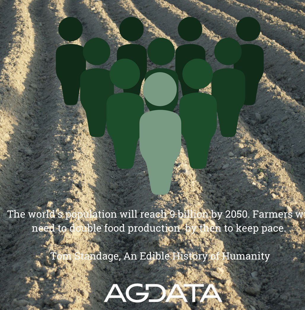 The world continues to grow &amp; the farmers of the world are working hard to meet the needs of our population.