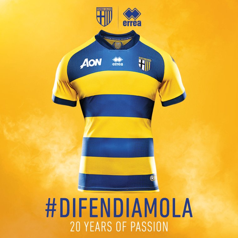 Parma Calcio Away soccer jersey 2018/19 - Errea