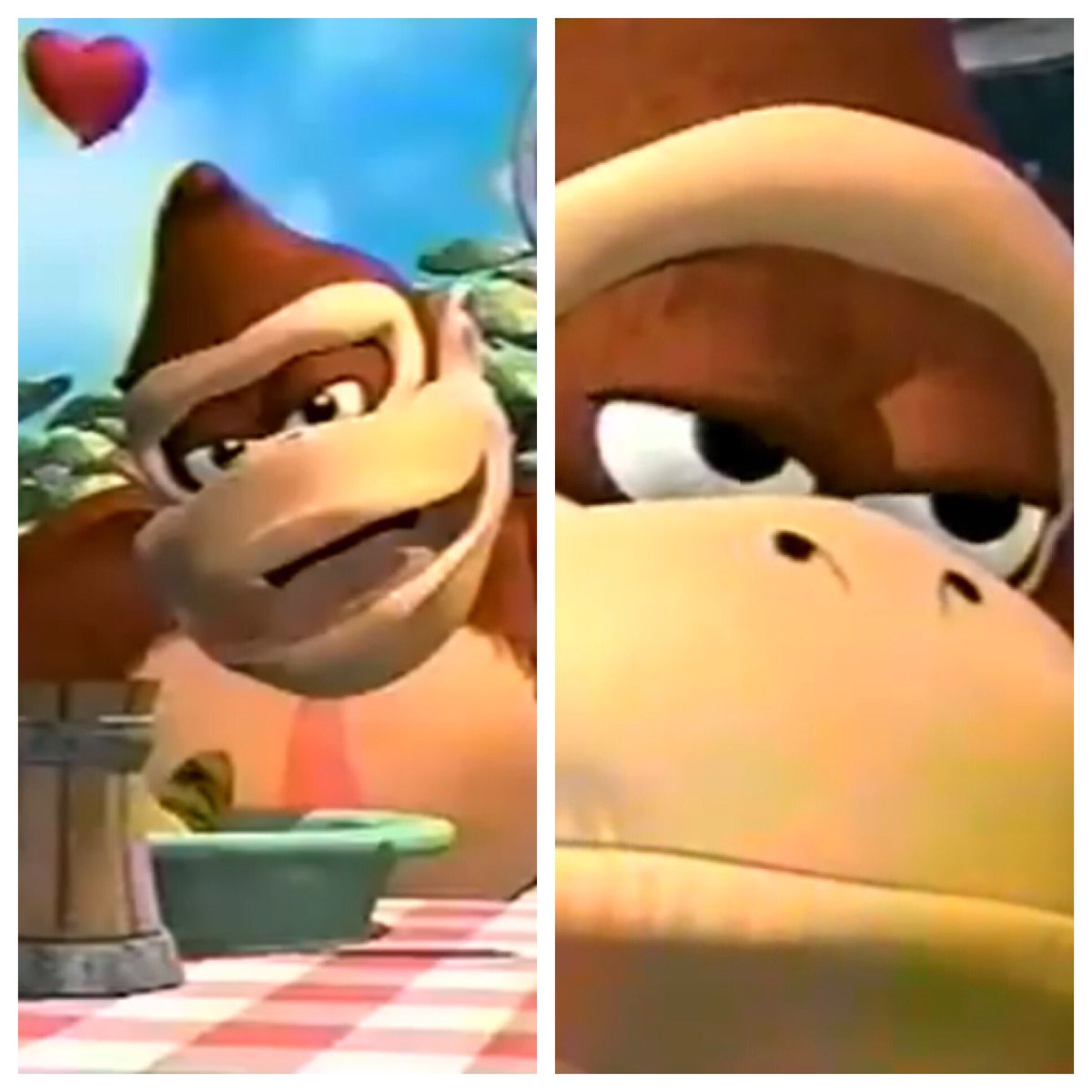 KRoolKountry's tweet photo. Left is if K. Rool gets revealed tomorrow. Right is if we have to wait longer. #BringBackKRool https://t.co/NCo685NL6S