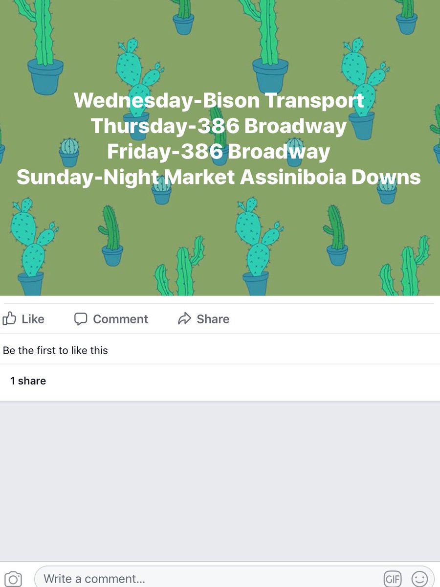 HabSombrero's tweet photo. This week’s schedule @PrairieTweeter @PegCityGrub @weheartwpg @SnackMapYWG https://t.co/4CNTecYaen