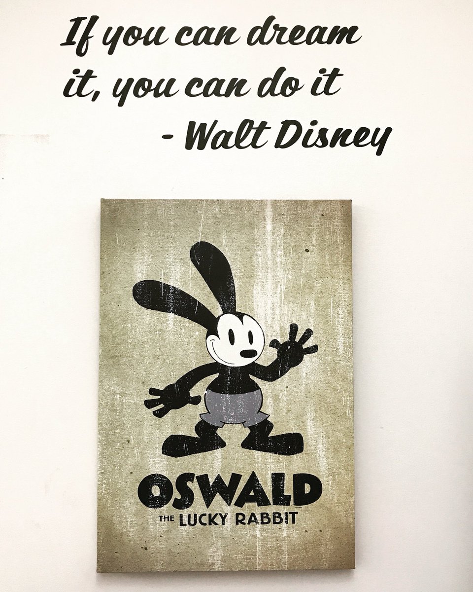 jenpeltonmiller's tweet photo. New to my classroom! #inspirational #WaltDisney #Oswald #hecamefirst #NeverGiveUp #artclass https://t.co/GItKzhcsC9