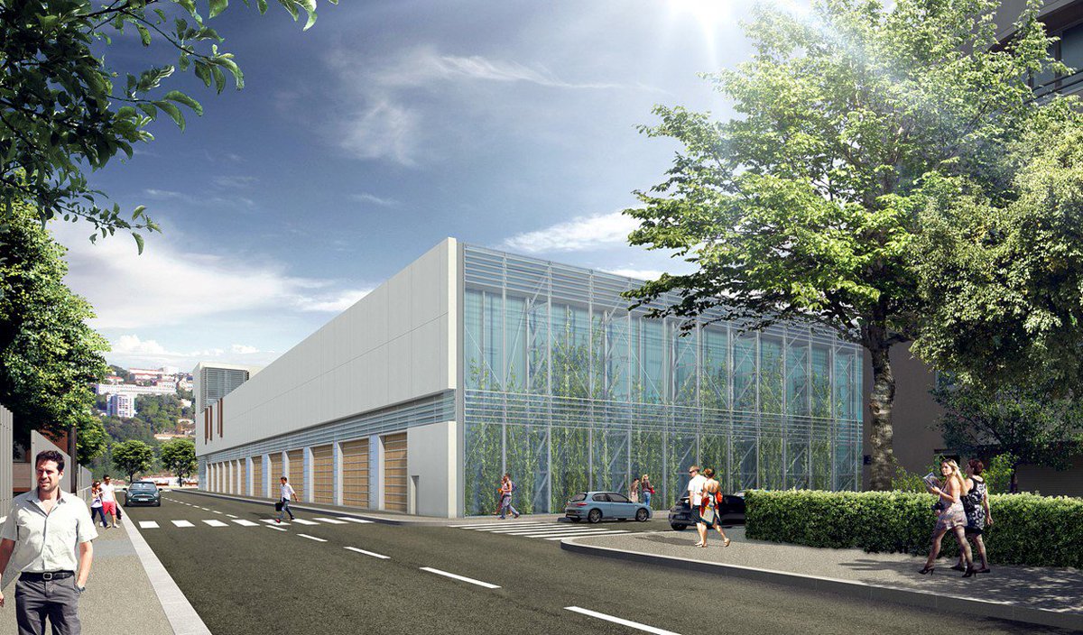 DeltaPrefa's tweet image. Realisation 2018 en cours par Delta Préfabrication du chantier Le Sytral à Lyon pour l'entreprise Léon Grosse conception Ferrand-SIGAL Architectes. Habillages des façades en béton blanc poli