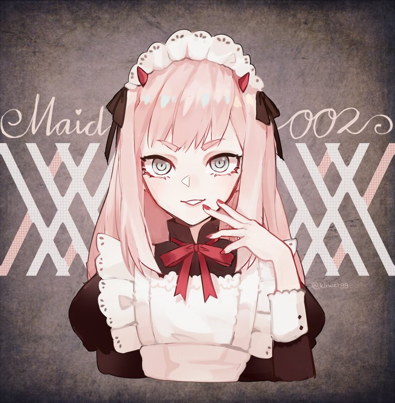 zero two in maid outfit