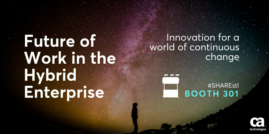 CAmainframe's tweet photo. The time is now! Join @SujaySolomonCA and @ahaydenlindsey for #DevOps Without Borders: Break Free from the Chains that Bind You [8/14, 12:30 PM] #SHAREstl https://t.co/Qgndm2mdhC