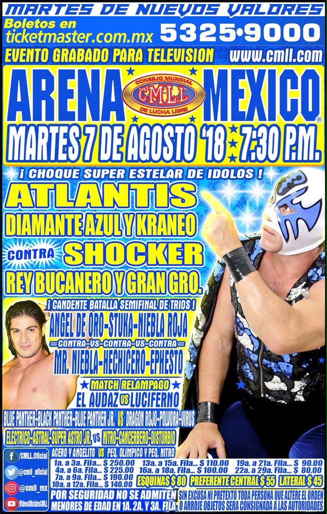1disturbiocmll's tweet photo. Hoy martes de turburbulencia en la arena México aaaaauuuuuuh! #midare #midaretime #midarekickyourass https://t.co/5w6Sb593FU
