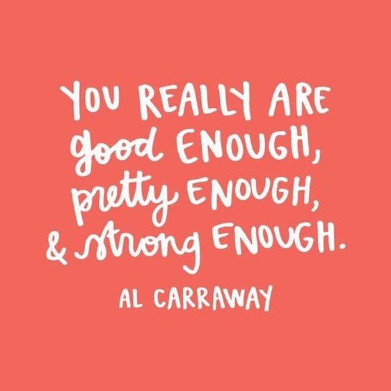 SupportRCC's tweet photo. Just a little reminder for this Tuesday. You are enough! #supportsurvivors #supportrcc https://t.co/mfxnY0I6tG