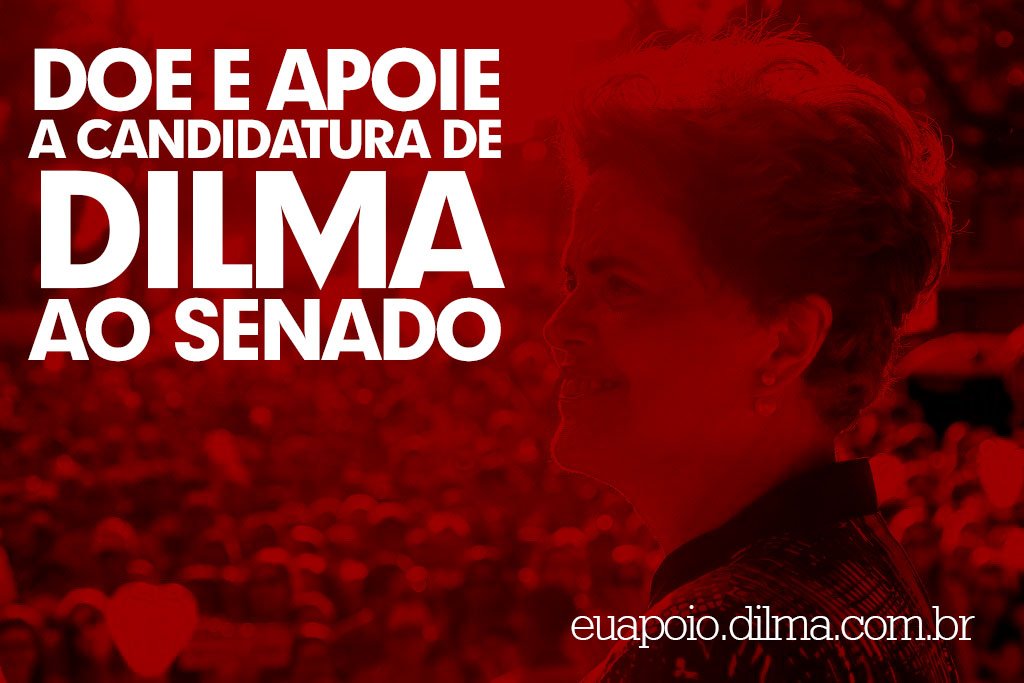 Peço a ajuda para minha pré-campanha ao Senado. Participe, doando o valor que você puder e contribua na luta por um #BrasilFelizDeNovo. Entre no site euapoio.dilma.com.br 

#SoudeMinas #Soudeluta #SoudeLula #SouDilma
