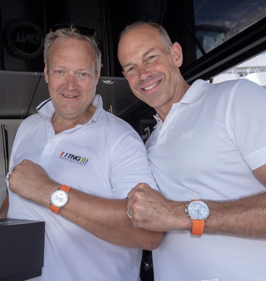 Proud to announce our new TNG Ambassador, the wonderful TV presenter <a href="/PhilSpencerTV/">Phil Spencer</a>! Phil is wearing a TNG Classic Yachting Cup Chronograph Automatic. Want to see the whole range? Come visit our Brand-store on <a href="/cowes_week/">Cowes Week</a> or tngwatches.com

#philspencer  #lendycowesweek