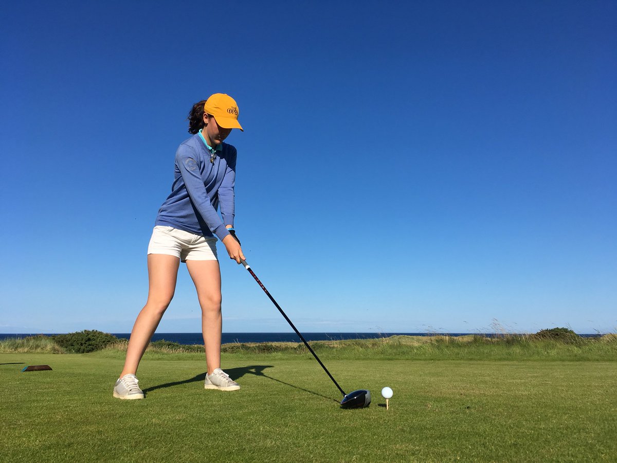 StAndrewsGC's tweet photo. Congratulations to Amelie 🇵🇹 &amp; Isaac 🇺🇸 on making it through to the St Andrews Junior Open knock out rounds. You did us proud! 😊 https://t.co/ozObL4pSMY