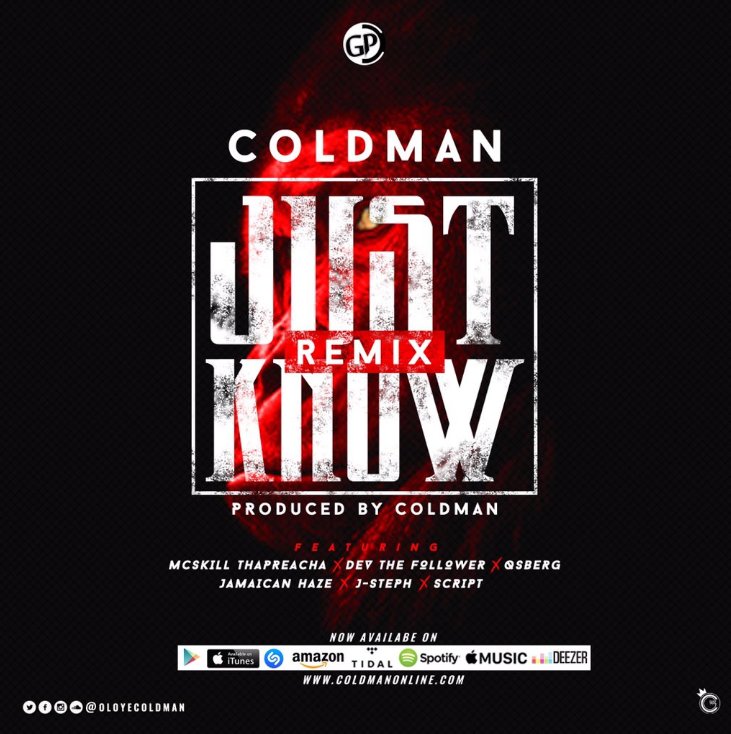 coldgangUK's tweet photo. @Oloyecoldman - #JustKnowRemix ft McSkill ThaPreacher, Dev The Follower, Qsberg, Jamaican Haze, J-Steph & Script
https://t.co/eAtNTqZZBs …
Please RT
#coldgang #hiphop #HIPHOPMUSIC #hiphoprap #rap #rapmusic #rappers #soundcloud #soundcloudrapper #newmusic #OndoStateToTheWorld https://t.co/S0Pov0jOiX