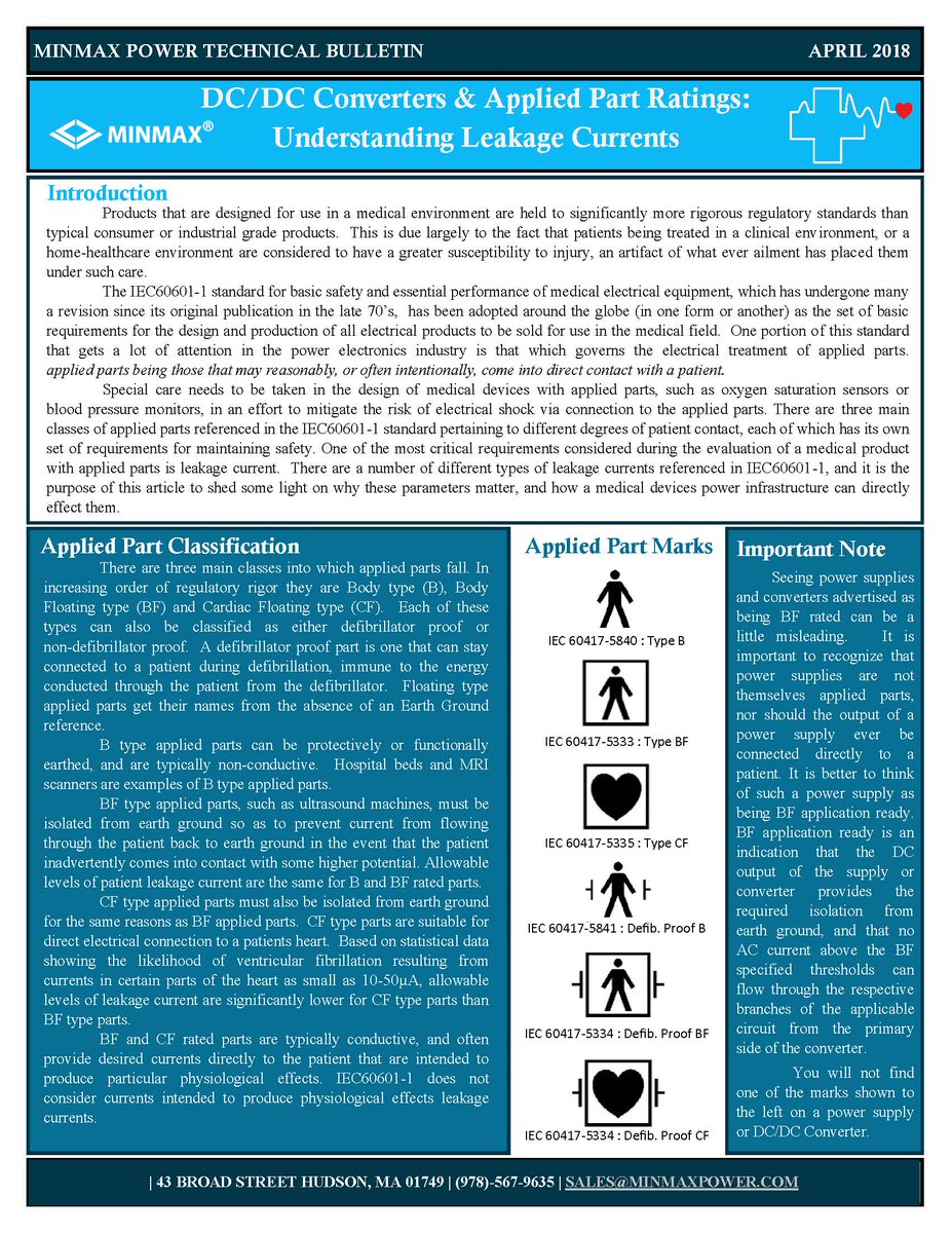 minmax_power's tweet image. Technical Bulletin- DC/DC Converters &amp;amp; Applied Part Ratings: Understanding Leakage Currents