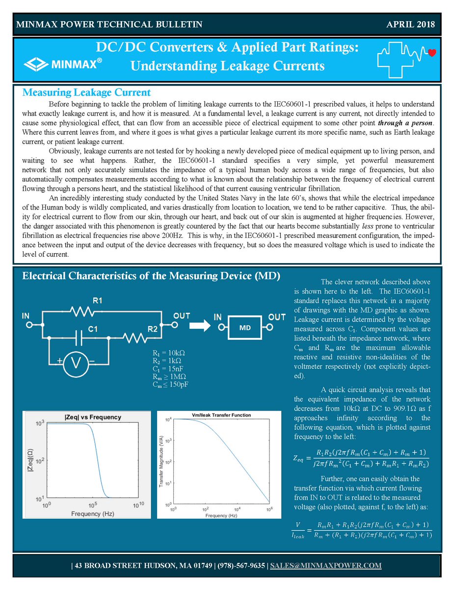 minmax_power's tweet image. Technical Bulletin- DC/DC Converters &amp;amp; Applied Part Ratings: Understanding Leakage Currents